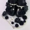 Bouquet - Catena di perle nere - 14 pezzi con fibbia, senza scarpe