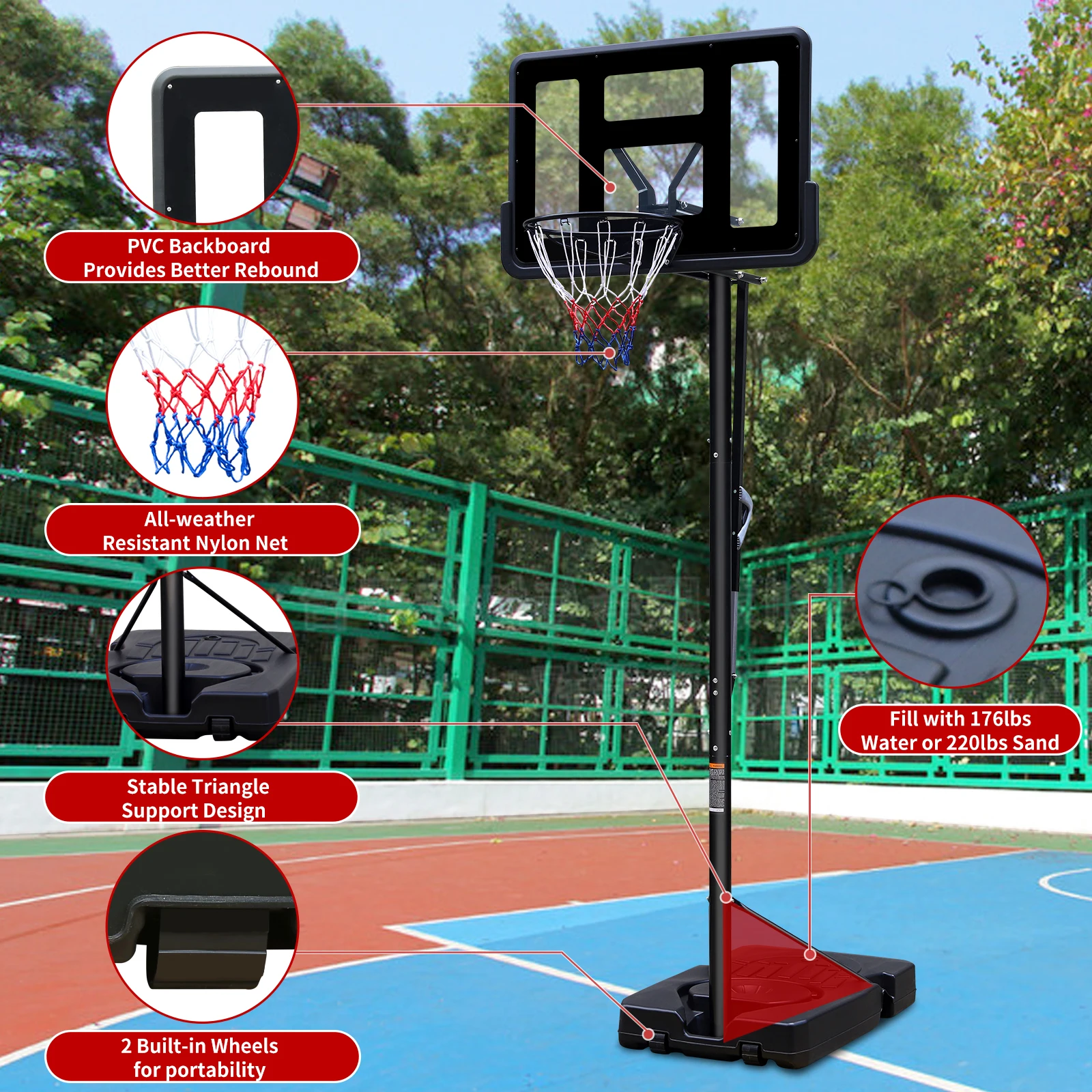 KLB CD-B023K-A Basketball Hoop - Quality & Affordability