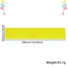 Pancarta amarilla fluorescente de 30*300 cm.