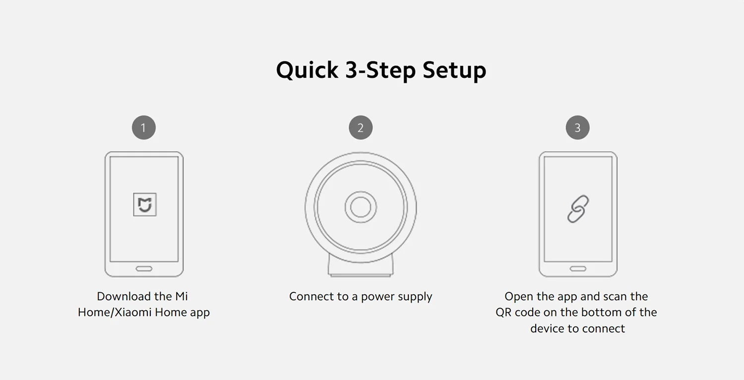 Xiaomi Mi Camera 2K Magnetic Mount Global Xiaomi Smart Control