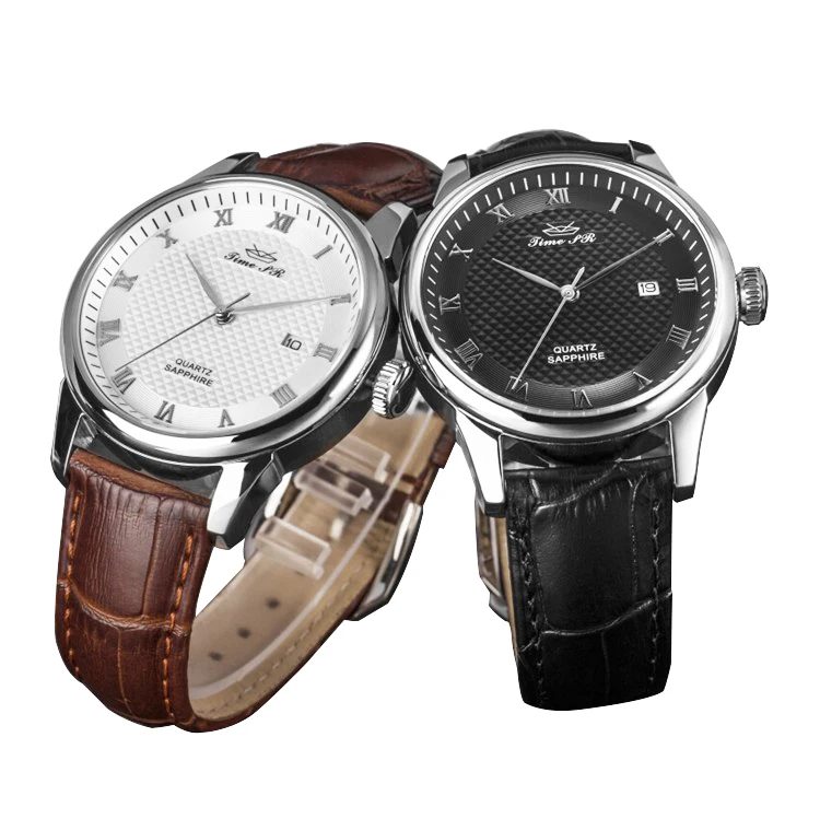 OEM Watch manufacture wholesales Custom Logo  Luxury Ladies men leather stainless steel quartz watch