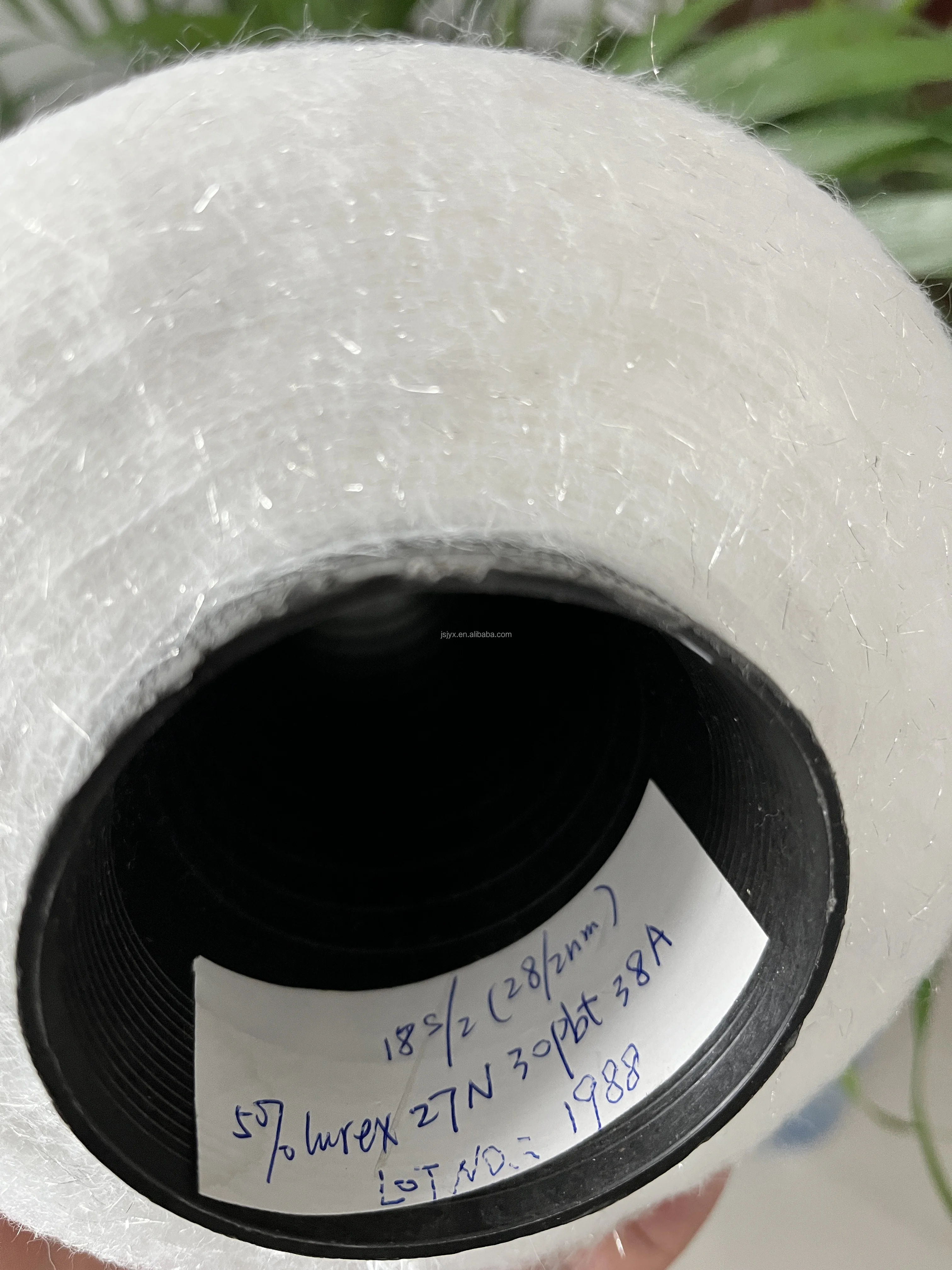 Пряжа с цветным сердечником окрашенная на конусе 28/2 нм акриловый нейлон Pbt люрексом акрил