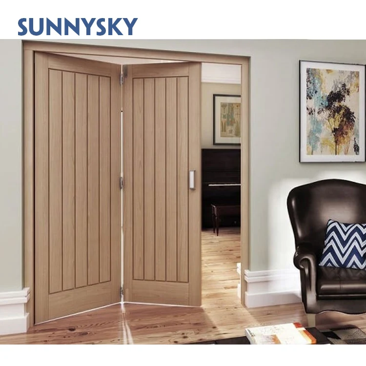 PVC Folding Doors for Houses Room Bi-fold Dividers Accordion Design  Interior Transparent Door High Quality Glass Plastic