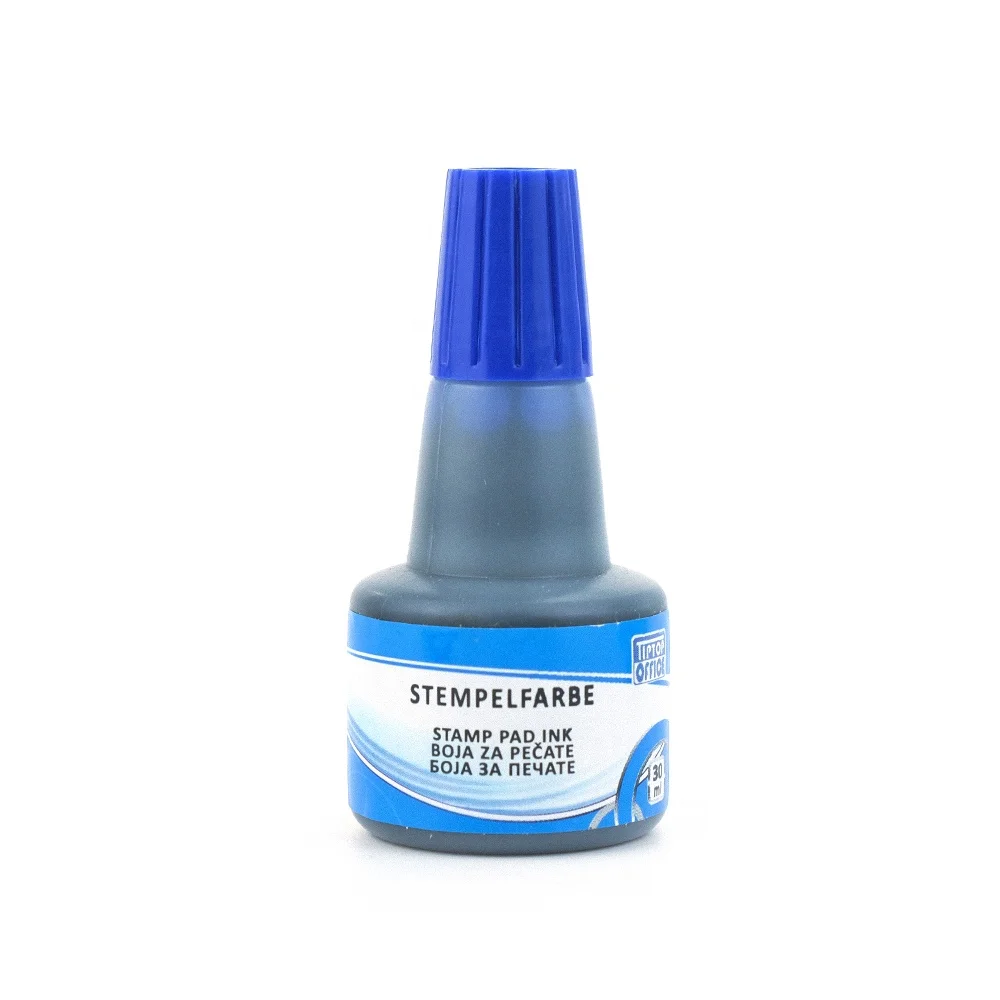 Encre Bleue Pour Tampon Encreur Coloris 7010B/25 – 250 Ml, Indélébile, Sans Huile