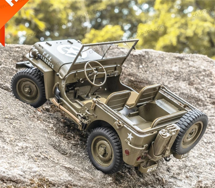 KW ROCHobby FMS 1941 Willys MB Scaler Jeeps RTR 2.4G 1/12