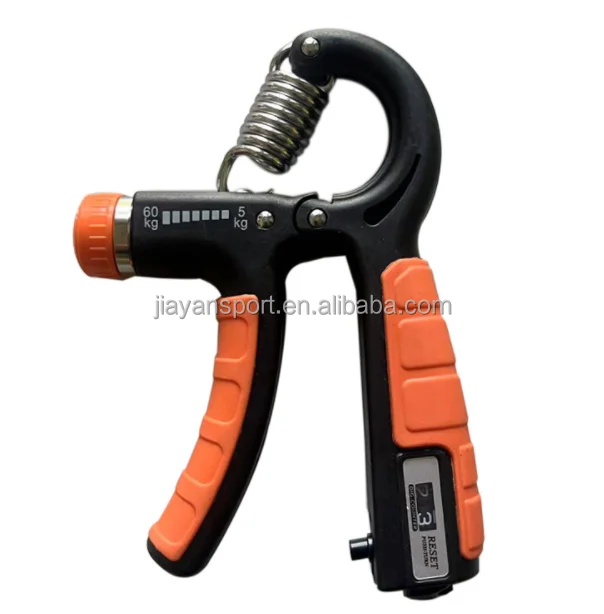 Adjustable Counting Gym Gripper Trainer Exercise Hand Grip Strengthener for 5 to 60kg