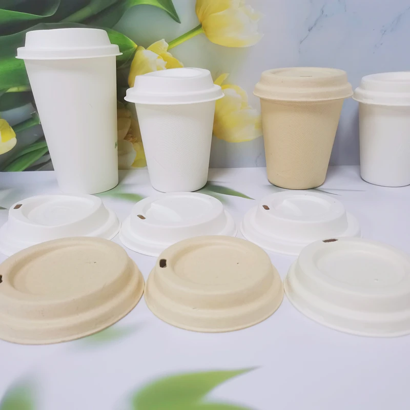 Disposable Sugarcane Bagasse Drinking Coffee Cup 8oz 12oz 16oz Bagasse ...