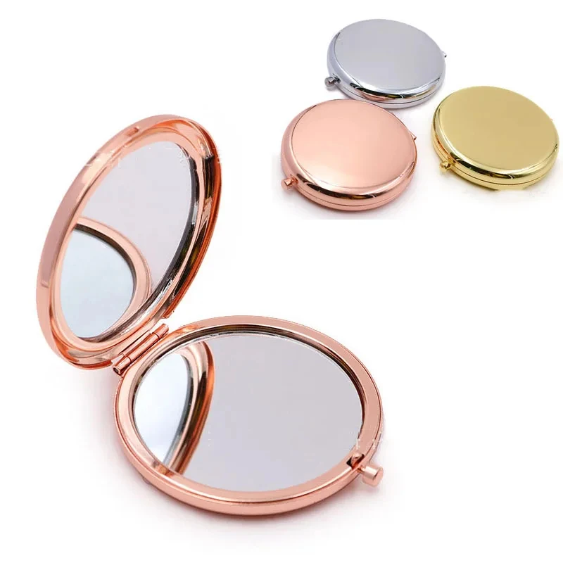 Personalized Compact Fold Name Pocket Mirror for Wedding Bride Bridesmaid Bridal Party Gift Custom Rose Gold Mirror With Name
