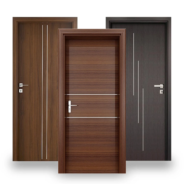 Custom Made Fancy Plywood Doors Design Interior Sound Proof Bed Room Wooden  Doors