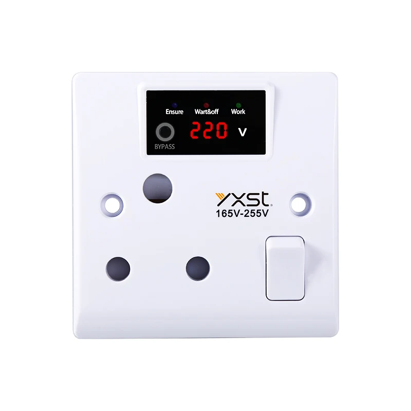 1609 Voltage Display Wall Switch AVS Voltage Protector LED Display 220V