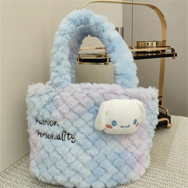 Melody Kuromi Cinnamoroll Stitch Laurel Pudding Plush Backpack Handbag ...