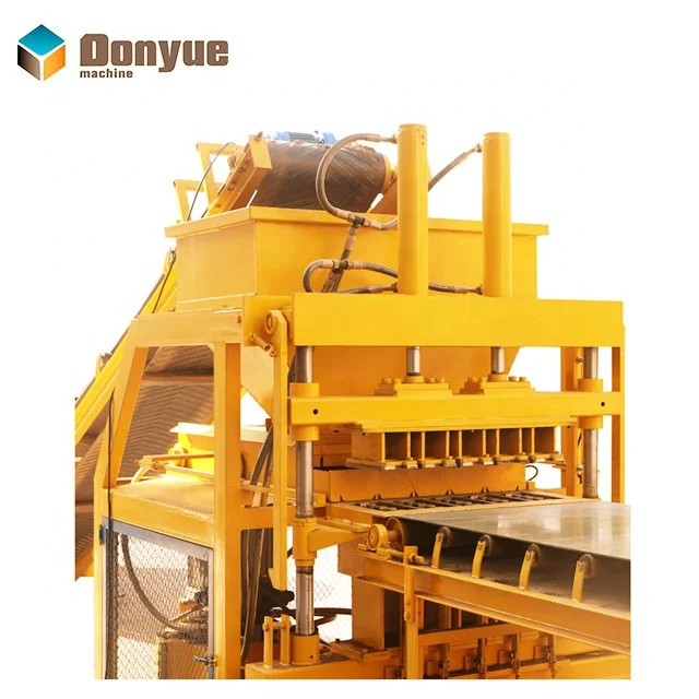 QTS4-10 Automatic Earth Block Machine logo Brick Machine Clay Diya Making Machine