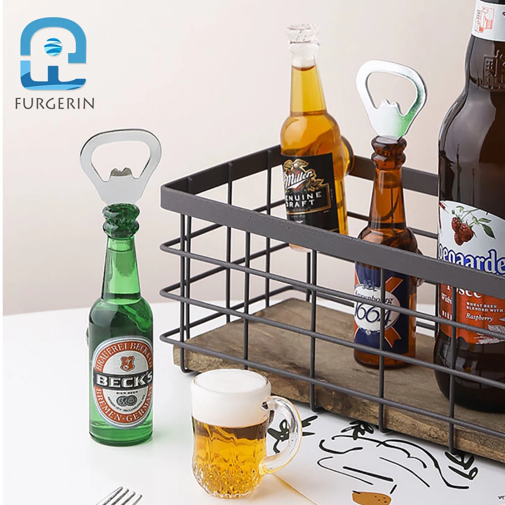 Creative Fun Bottle Opener Refrigerator Sticker Magnetic Suction Three Dimension Soda Modeling Home Decoration Save Space