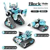 Robot spécial véhicule de programmation 3 en 1 bleu