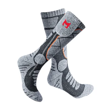 Wholesale 3.7V 4000mAh Rechargeable Heated Socks Battery Powered Heated Thermal Heat Winter Foot Warmer Skiing Sock