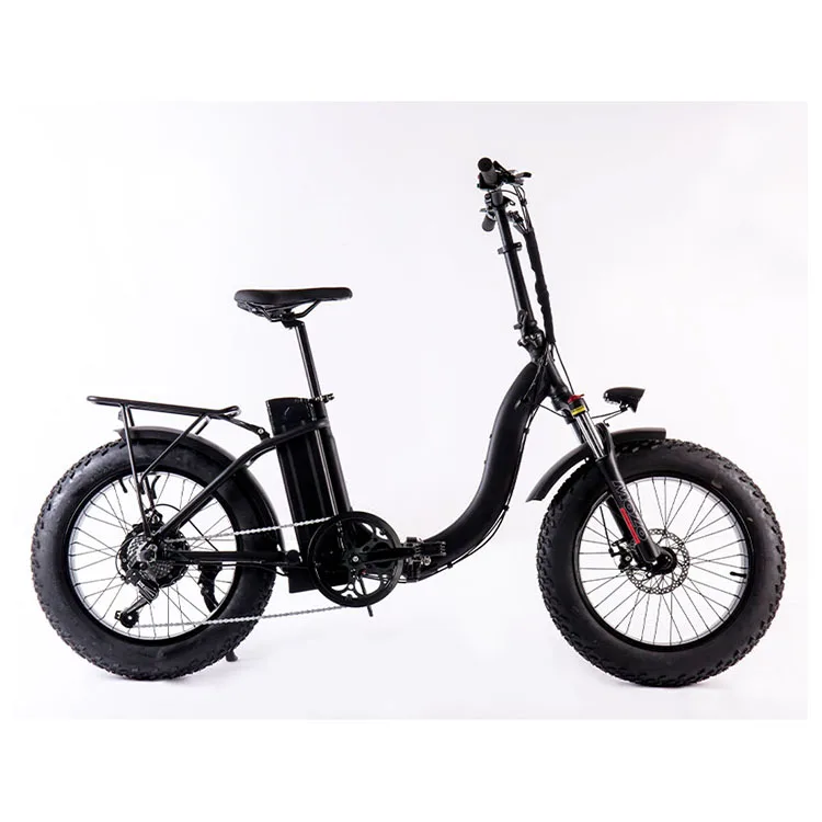 Foldable Bike Electric Motor Bike Fat Tyre Beach Brushless Hub Motor AKM250W/500W Light LCD Smart Charger