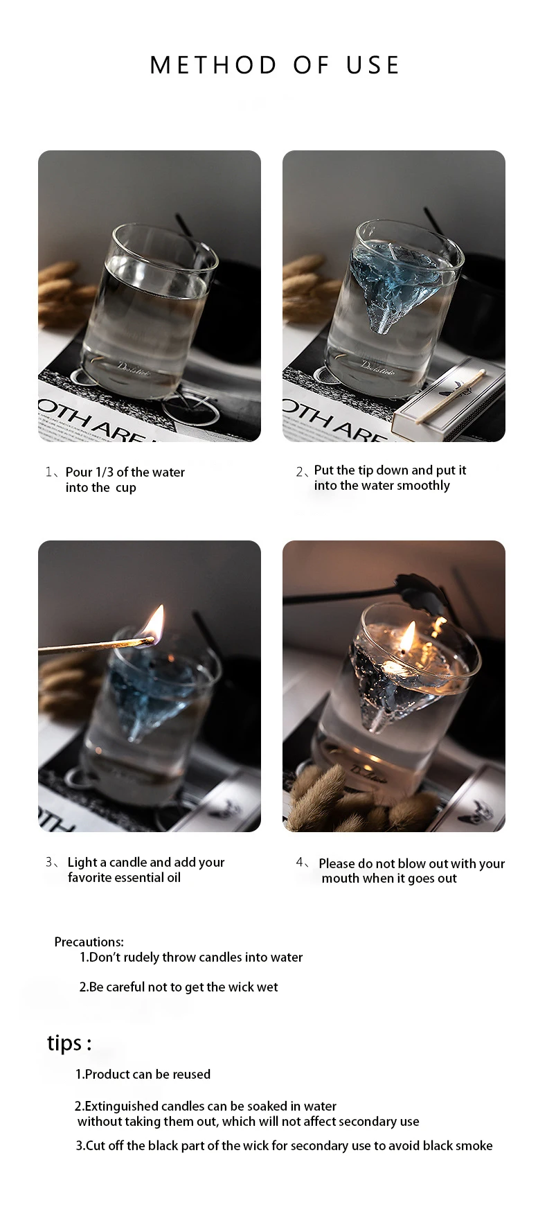 Bulk Order Floating Candles Birthday Wedding Home Decor Handmade