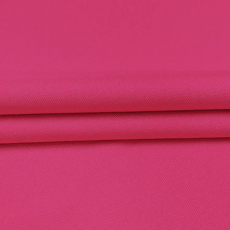 Anti Pilling Knit Polyester Fiber Fabric, Plain Dyed 100 Polyester DTY Interlock Fabric for Clothing/ supplier