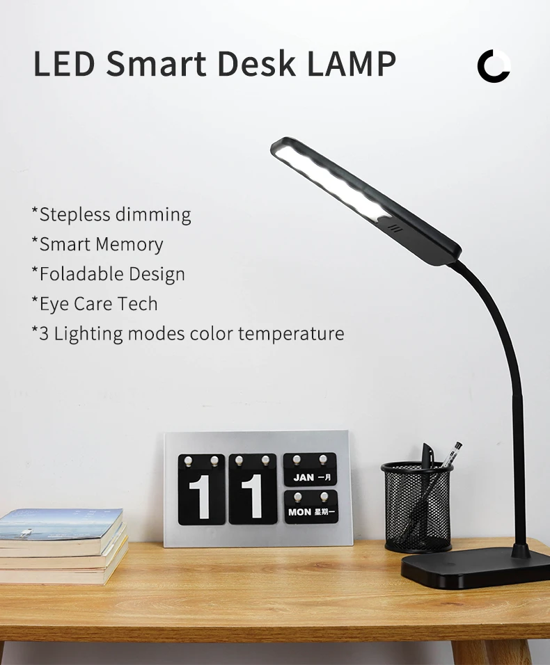 Sml Modern Touch Switch Dimmable Desk Lamp Multifunction Table Lamp