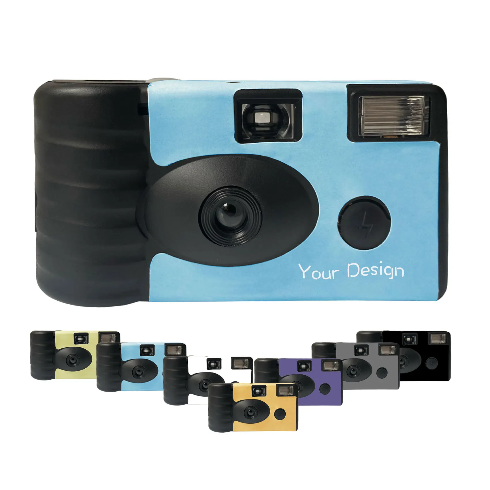 Factory Custom Cheap Film Camera Disposable One Time Single Use 35mm Classic Promotional 17 Films Inside With Flash