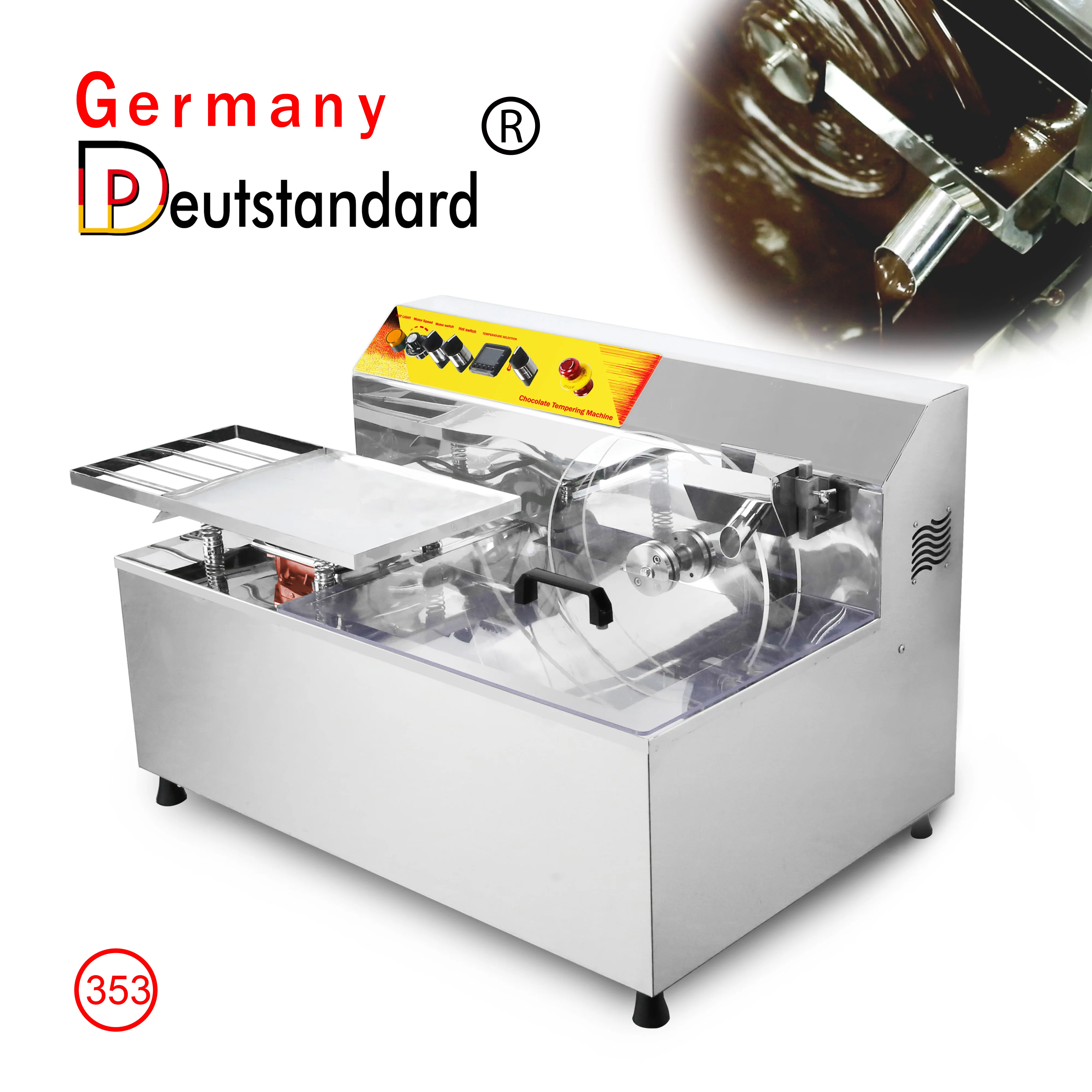 Hot Sale New Chocolate Melting and Tempering Machine for Nuts Milk Water Ingredients
