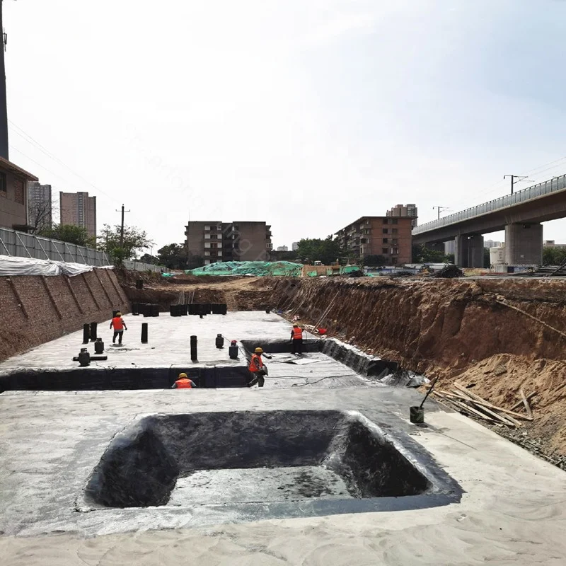 Waterstop Black Smooth 0.5mm-1.5mm EPDM Waterproofing Membrane Rubber Roofing for Foot Roof