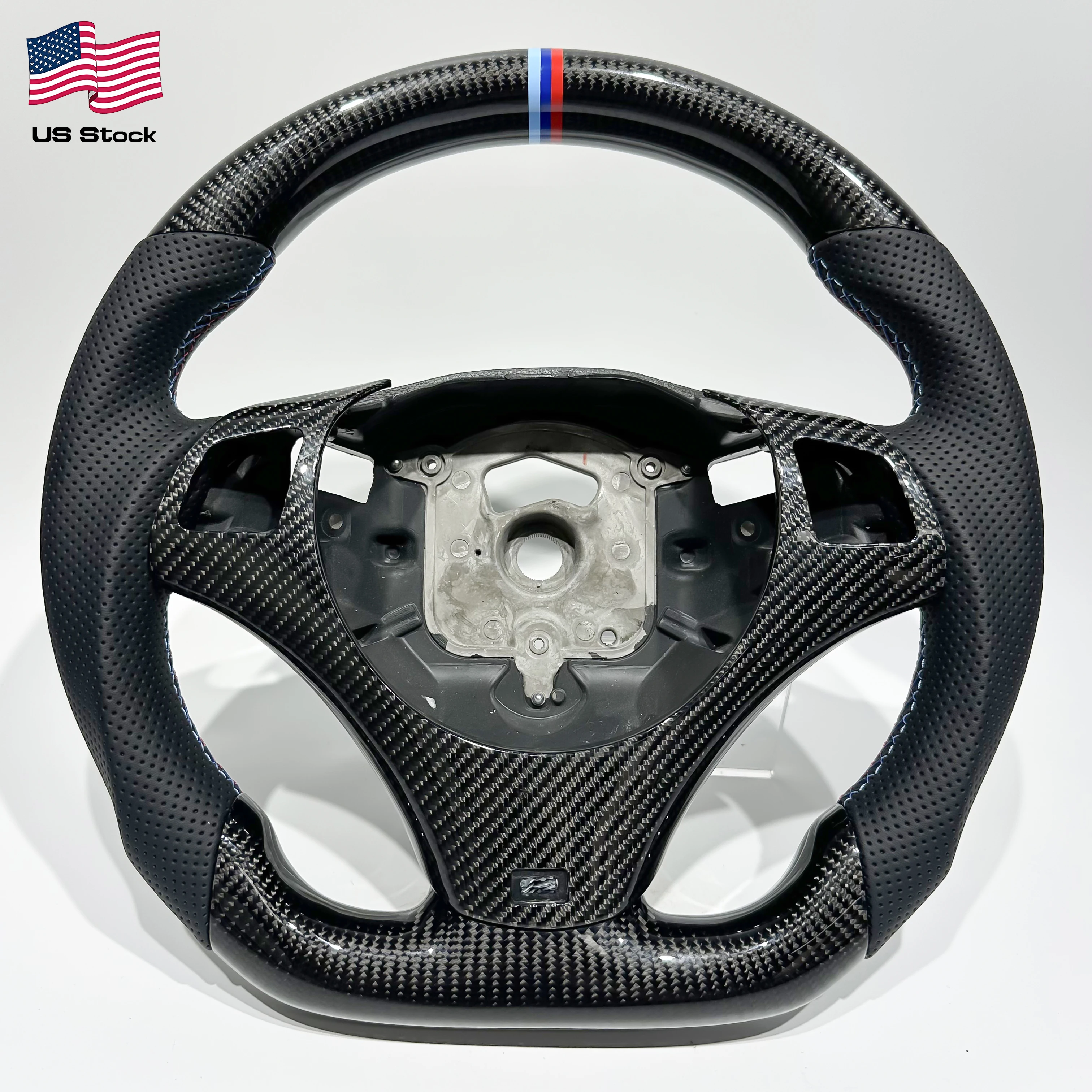Carbon Fiber Steering Wheel for BMW E92 E93 E91 – Flat Bottom