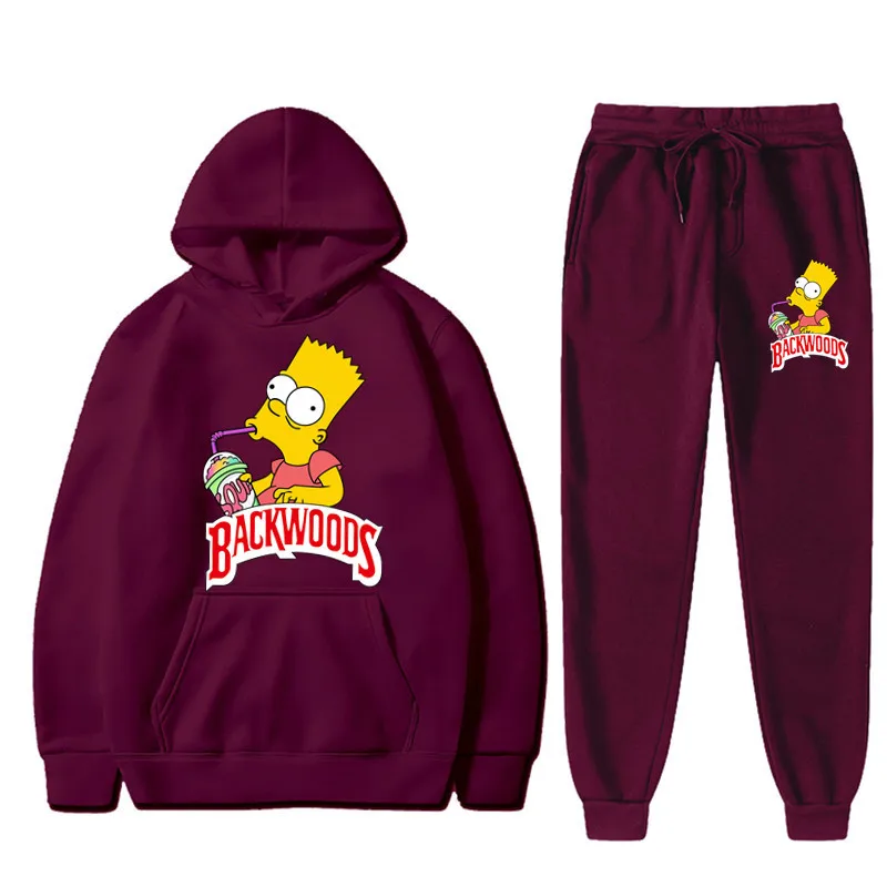 Hot Selling Polyester Pullover Oversized Backwoods Cookie Men 2 Pieces