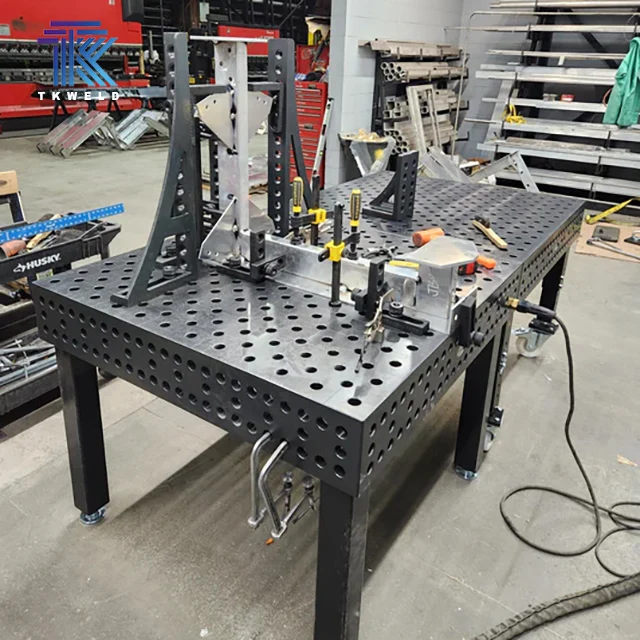 TKweld CE Certified 0.5mm Plasma Nitriding 2D 3D Welding Table Corrosion Resistance 2000*1000*100 Q355 Steel Construction