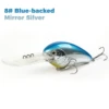 8# Blue-backed Mirror Silver