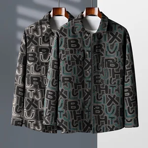 High Quality Men's Single Breasted Bomber Jacket Premium Plus Size Eco-Friendly Anti-Wrinkle Smart Casual Autumn Denim Fabric