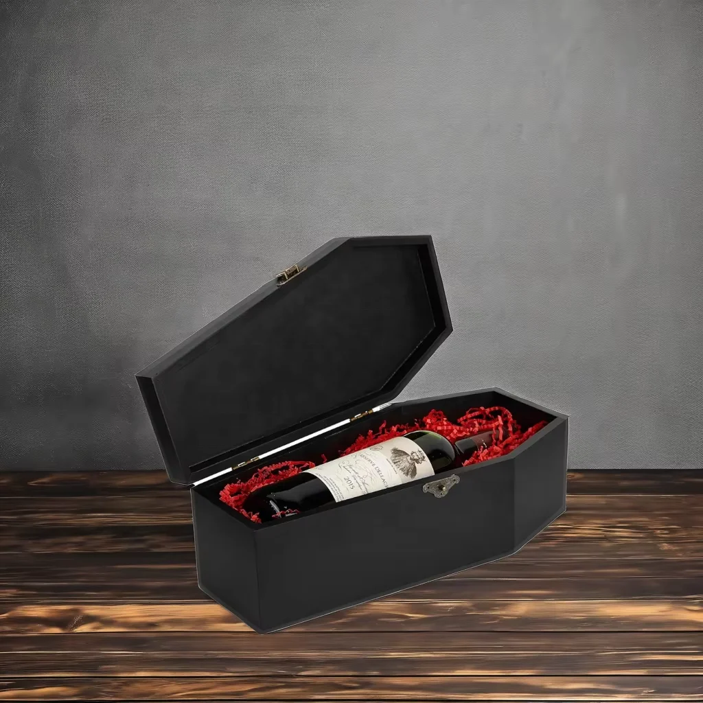 Vintage Gothic Coffin Storage Box - Perfect for Halloween