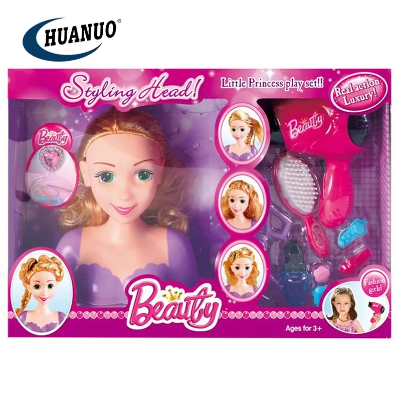 Coiffeuse Enfant Avec Miroir Lumineux Et Tabouret - Rose - Meuble Jouet Dressing