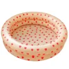 Piscina retro en forma de corazón