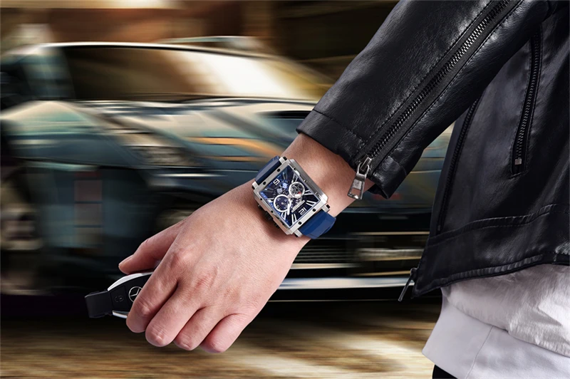 PAGANI DESIGN – nouvelles montres pour hommes, montre-bracelet carré Sport de plongée, étanche à 100M, montres à Quartz multifonctions