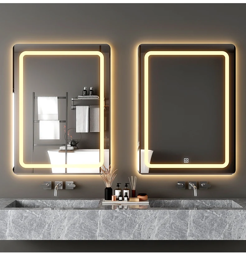 Smart Bathroom Mirror with LED Light – Modern Elegance for Everyday Use