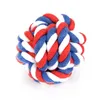 Red, blue and white bite ball
