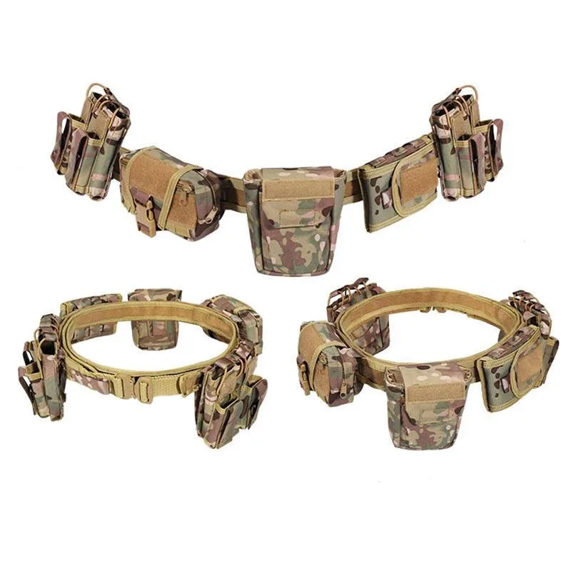 Quick-release Buckle Outdoor Tactical Belt Waist Bag Outdoor Multifunctional Climbing Storage Bag Hunting Pouch Belt Pocket