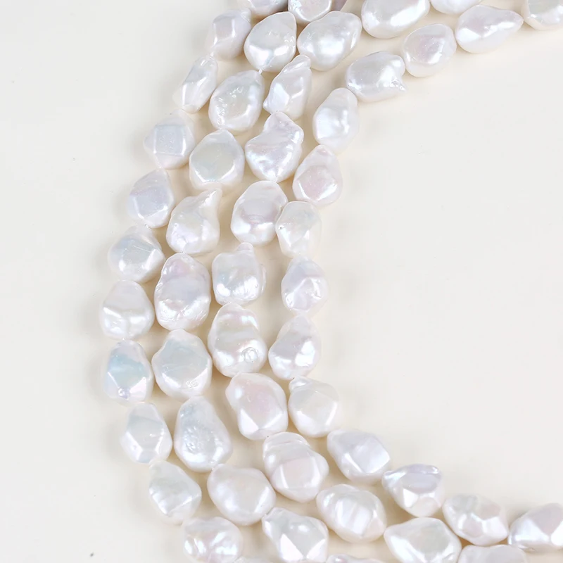 Алмазные бусины из пресноводного жемчуга для изготовления ювелирных изделий