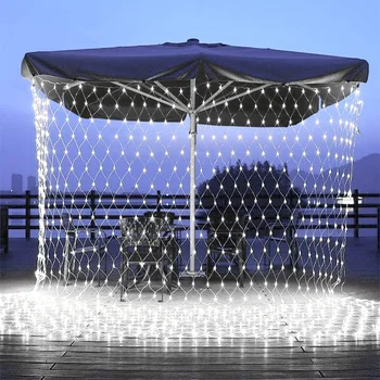 4x6m 2x3m Led Net Mesh Fairy String Decorative Lights Outdoor Christmas Waterfall Net Lights