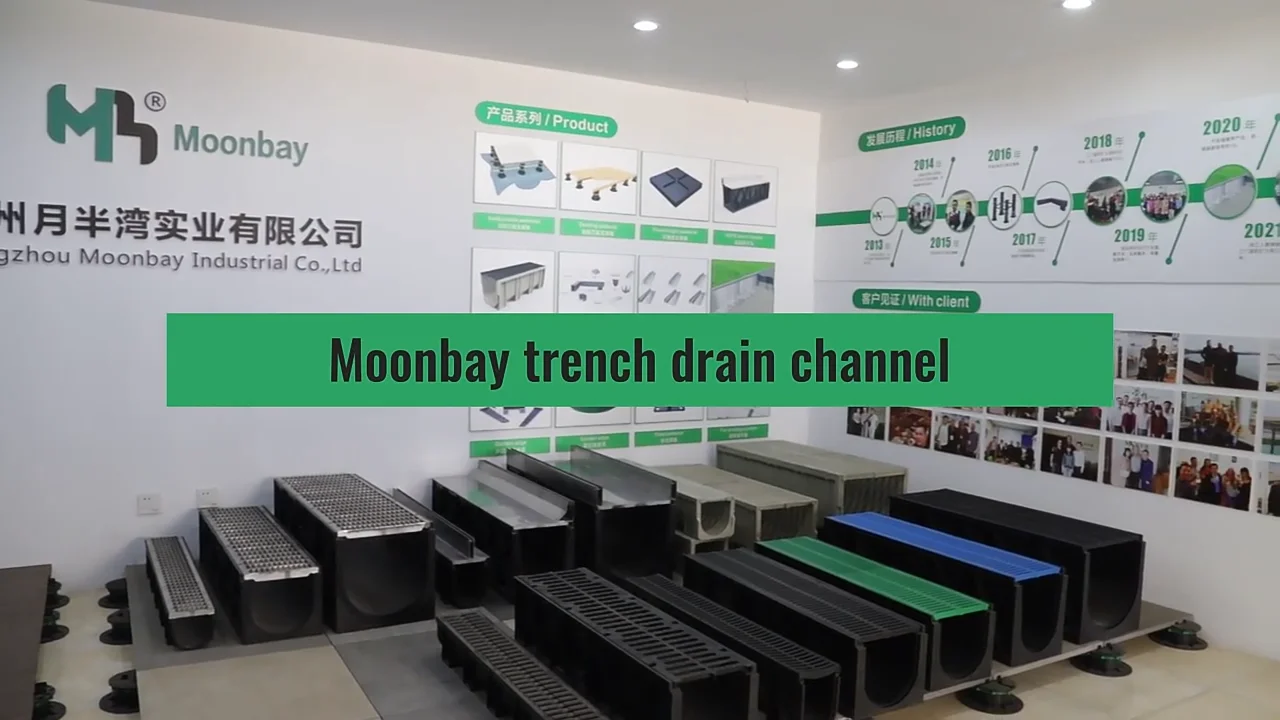 Slot Drain Trench Channel Polymer Concrete Drainage Ditch Gutter Drain ...