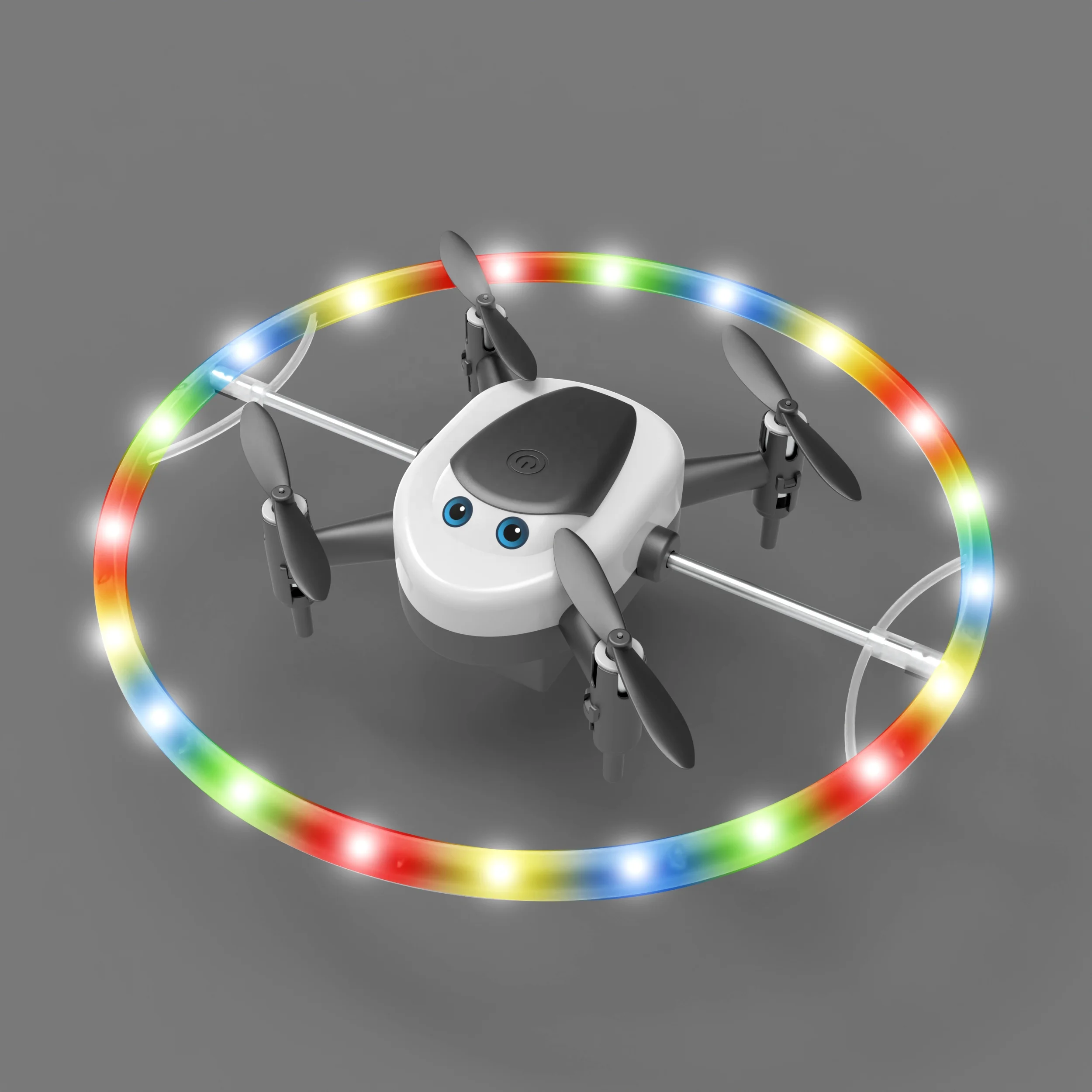DWI Dowellin New RC Flash Light Drone Rotating Mode Stunt Flying Aircraft Cool Drone Light Show