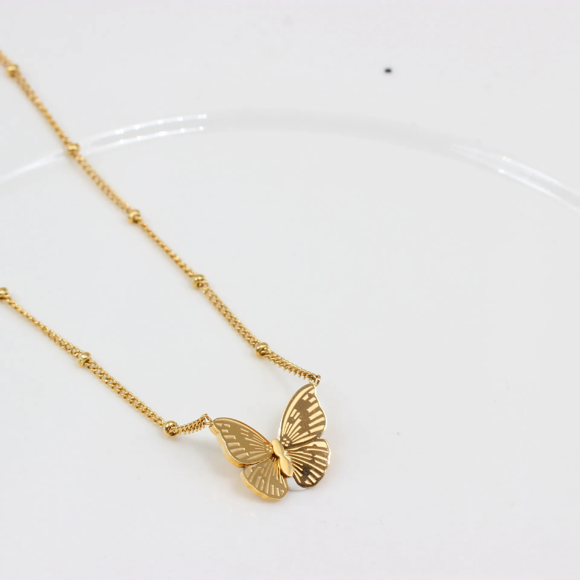 Dainty Women Jewelry Butterfly Charm 