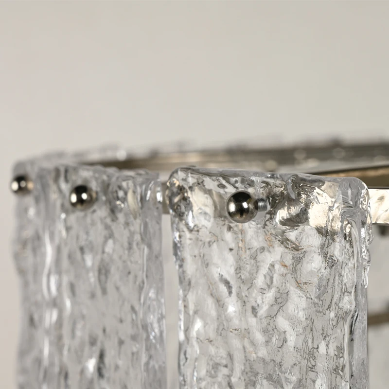 Water pattern  necktie set baccarat chandelier replica art glass porcelain chandelier