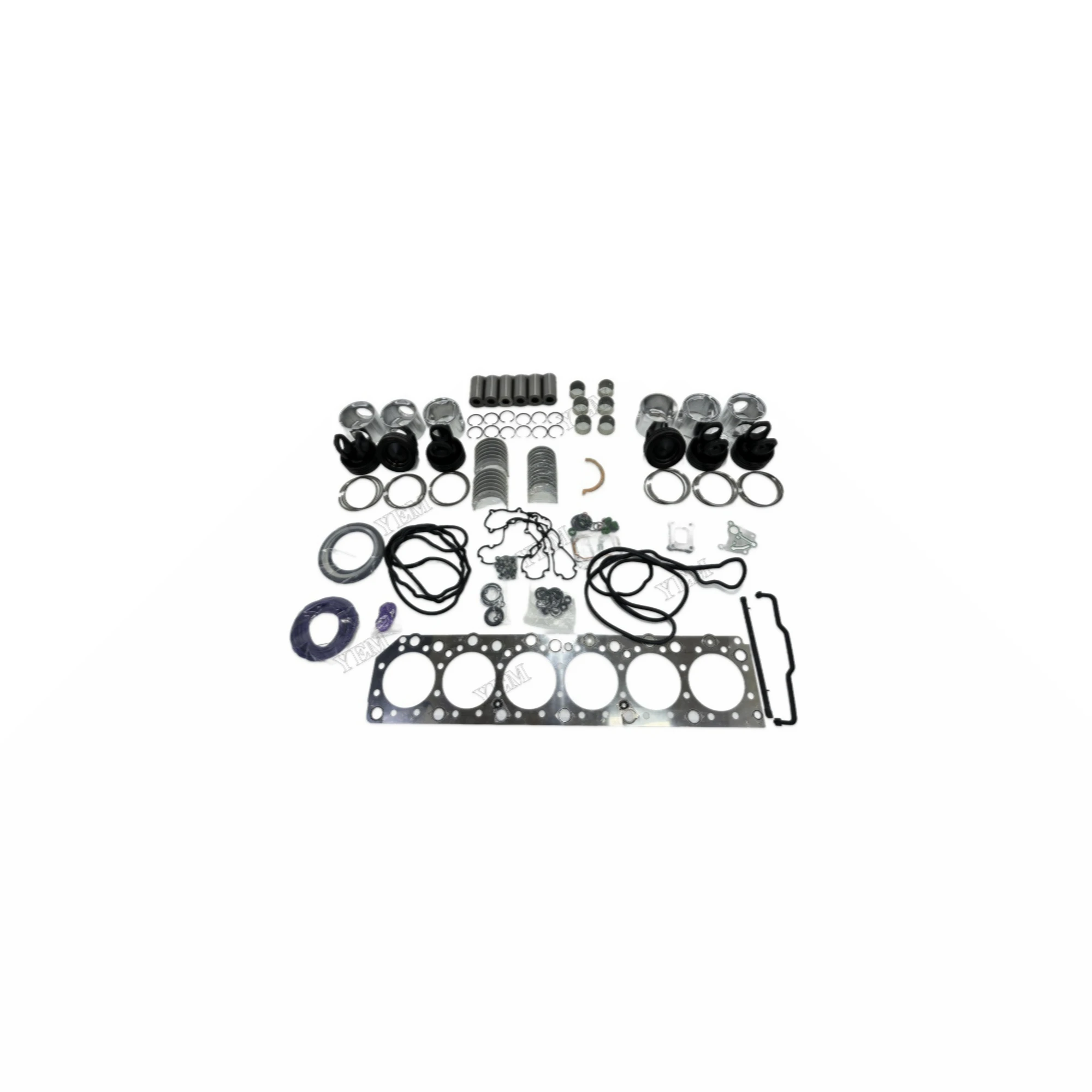 D12D Overhaul Rebuild Kit With Bearings Piston Rings Head Gasket Set Fits for Volvo Heavy Equipment Engine Parts
