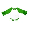 Green White Raglan