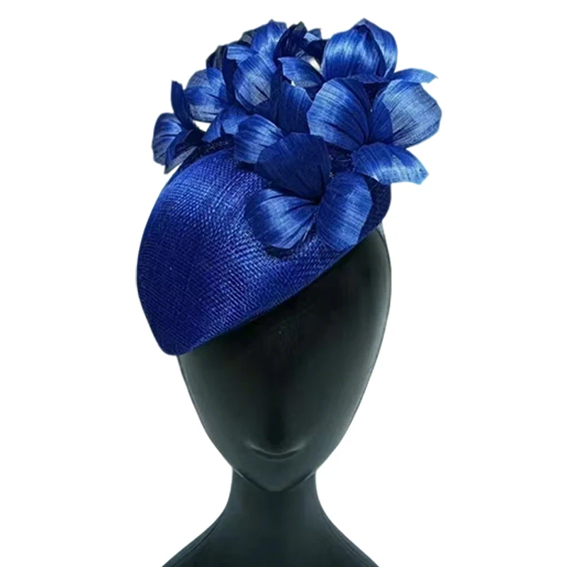 Hot Selling Women's Wedding & Church Fascinator Hats Kentucky Derby Inspired Sinamay Material Wholesale Bridal Tea Party Ladies