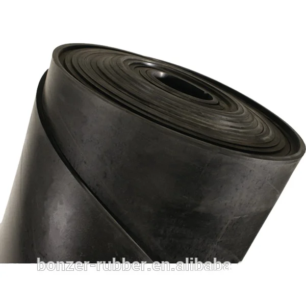 Industrial Smooth Impression Fabric Recycled Reclaimed SBR NBR CR EPDM Vulcanized Rubber Sheet