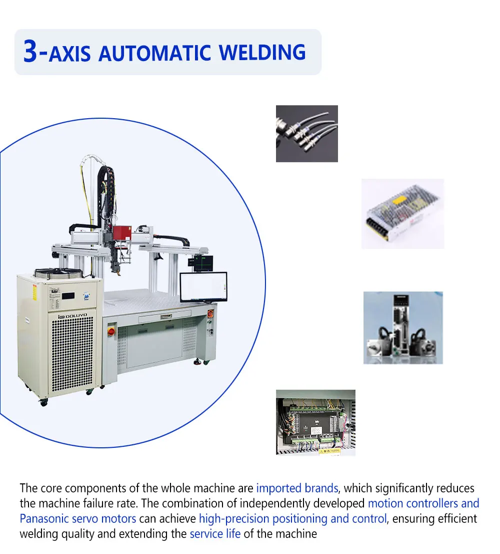 6000W Output Power Battery Laser Welding Machine with 1080 Wavelength and 3 Years Warranty