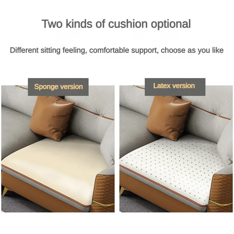 Latest Simple Italian Design Technology Cloth Home Furniture Wholesale Price Customized Modern Sectional Living Room Sofas